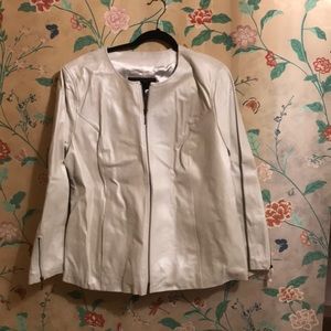NWOT TERRY LEWIS LEATHER JACKET 1X